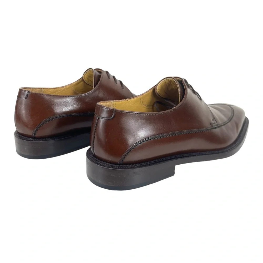 Mezlan Men 8M Torello Brown‎ Leather Square Toe Oxford Dress Shoes Spain